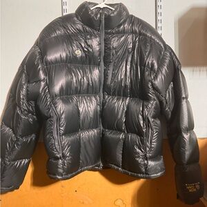 Mens Mountain Hardwear Black Hunker Down Puffer Zip Up Sub Zero Coat Jacket